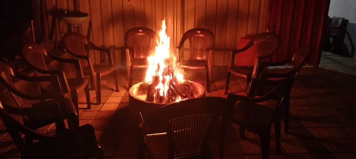 Campfire evening at Galimale Homestay